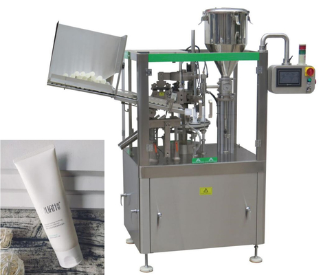 Gezichtsreinigingsmiddelenbuis het Vullen Verzegelende Machine voor Zachte Pijp 3KW 250ml