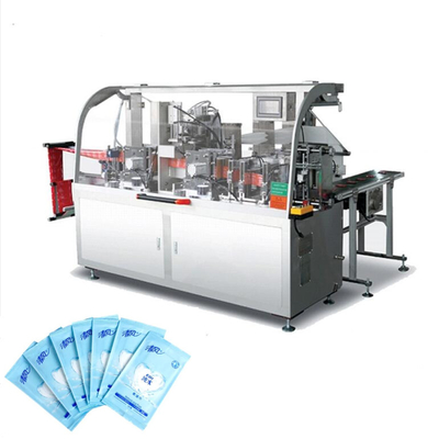 PLC van de de Verpakkingsmachine van het hoge Capaciteits veegt de Natte Weefsel Certificatie van Controlece, multifunctionele nat verpakkingsmachine af