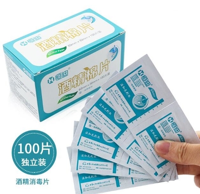 120bags/Min Packing Alcohol Pad Wet veegt Machine af
