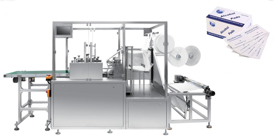 Machine die van de de Zwabberverpakking van de hoge snelheids de Automatische Alcohol Nat Weefsel verfrissen
