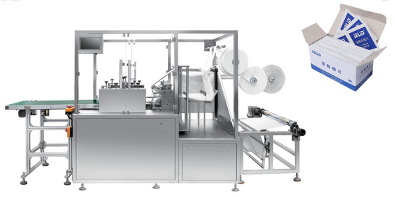 Van de het Weefselverpakking van het alcoholstootkussen veegt de Natte de Machinesterilisatie, de mini verpakkende natte machine van de weefselverpakking af