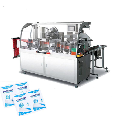 Medische Nat veegt het Vouwen van Enige het Pak Lage Verrichting van de Verpakkingsmachine af, Ce-Natte veegt de Alcohol Verpakkingsmachine af