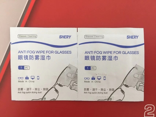 PLC Natte veegt het Controle Automatische Enige Sachet Verpakkingsmachine, de Verpakkingsmachine van Alcoholzwabbers af