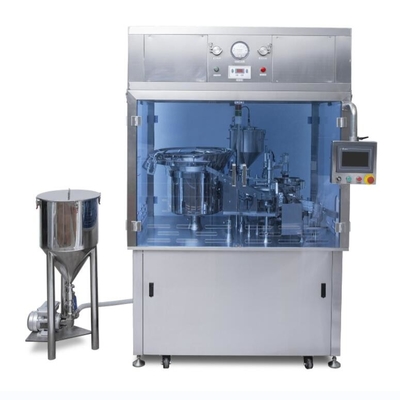 Automatische vloeistofstop Luer Lock Voorafgevulde aseptische plasticspuitvulmachine