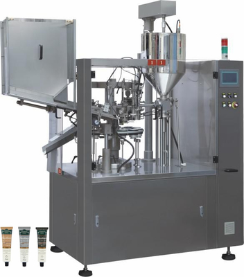 Automatische hogesnelheidscrème voor het lichaam lotion soft tube filler sealer plastic tube vul- en afdichtmachine voor tandpasta