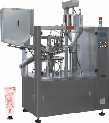 Automatische continue eindverzegelmachine voor zalf, handcrème, tandpasta, blikjes, aangepaste verpakkingsvulmachine
