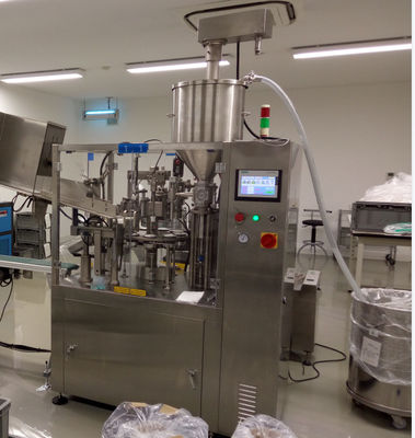 Automatische plastic tube vulmachine voor zalf, crème en tandpasta