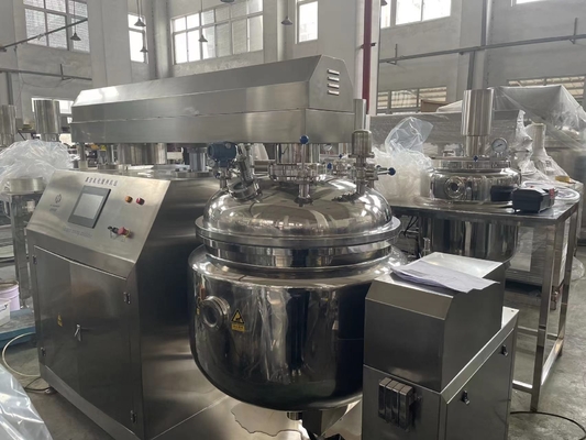Chemische vloeibare zeepmachine homogeniserende mixer cosmetische verwarming roestvrij staal dubbel gehaakte mengtank