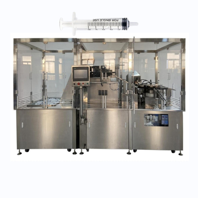 Automatische roterende voorgevulde injectiespuit vulmachine voor plasticspuit vulmachine