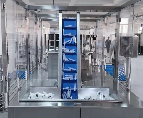 Automatische vloeibare gel voorgevulde spuit vul capping etikettering machine injectie vulmachine