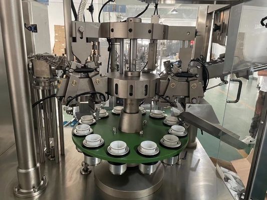Automatische continue eindverzegelmachine voor zalf, handcrème, tandpasta, blikjes, aangepaste verpakkingsvulmachine