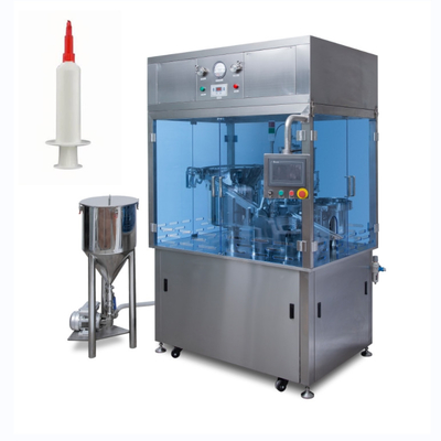Volledig automatische PLC-controle Voorafgevulde spuit Vullings- en stopmachine roestvrij staal 0,5-80 ml
