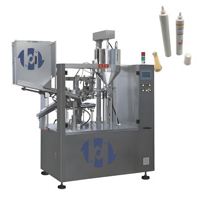 Automatische machine voor het vullen en afdichten van tandpastabuizen met hoge snelheid