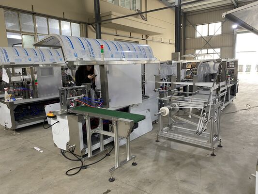 Volledig automatische 4 zijdelinge afdichting natte wip verpakkingsmachine enkel zakje alcohol zwab verpakkingsmachine