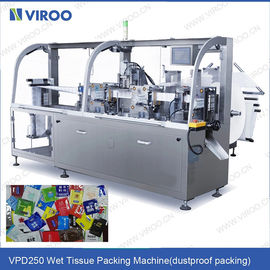 De sanitaire individuele rang van de machinece van pak natte weefsels, natte desinfectie veegt verpakkingsmachine 100bags/min af
