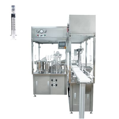 Voorafgevulde injectiespuit vacuümvul- en stopmachine