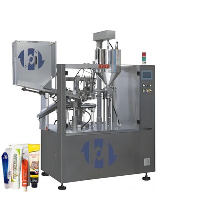Gecontroleerde automatische cosmetische lotions hand sanitizer gel zalf huidverzorgingsproducten crème buis vulmachine afdichtmachine